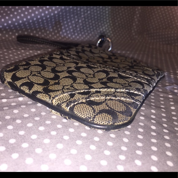Coach’s Authentic Signature Jacquard Canvas Wristlet
